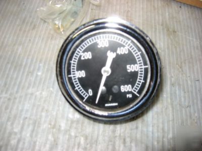 New - lot of 3 - marsh 600PSI pressure gauge 