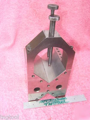 V-block grind cube toolmaker machinist vintage tapped 