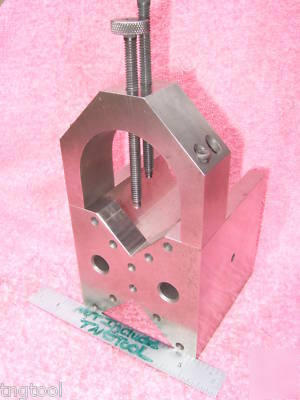 V-block grind cube toolmaker machinist vintage tapped 