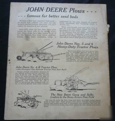 Rare 1938 john deere br bo tractor manual original