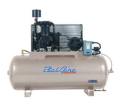 Bel aire 10 hp air compressor 5312H horizontal 120 gal