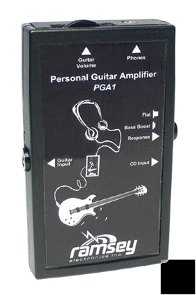 PGA1WT personal practice guitar amplifier ramsey built