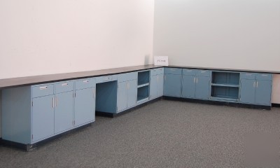 Fisher hamilton lab laboratory casework / cabinets 30'