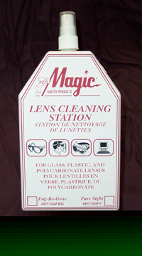 New disposable lens cleaning station - fog-be-gone