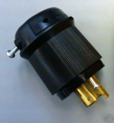  12PCS: HBL2411BK 20A 125/250V L14-20 twistlock plug