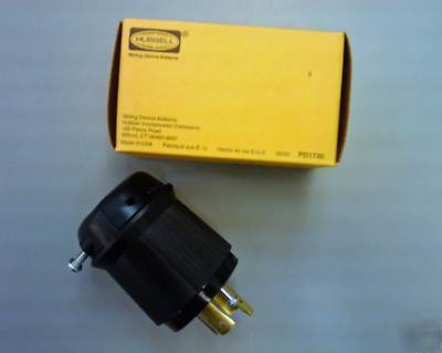  12PCS: HBL2411BK 20A 125/250V L14-20 twistlock plug