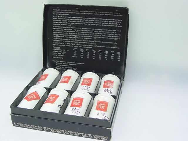 Corning electronic materials solder glasses sample kit
