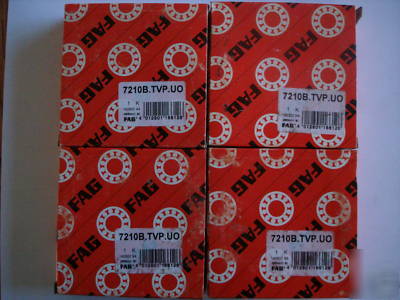 Fag 7210B.tvp.uo bearing 7210 7210B f.a.g. 4 pcs. *nos*