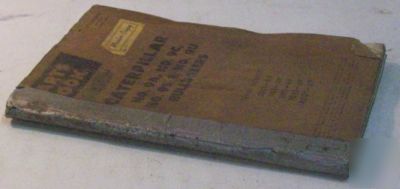 Caterpillar 1965 bulldozer parts book