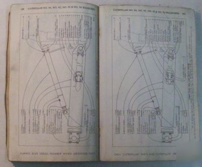 Caterpillar 1965 bulldozer parts book