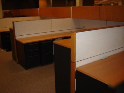 Haworth premise enhanced 8X8 office cubicles - nice