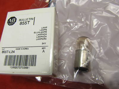 New 5 allen bradley 855T-L24 24V lamps 