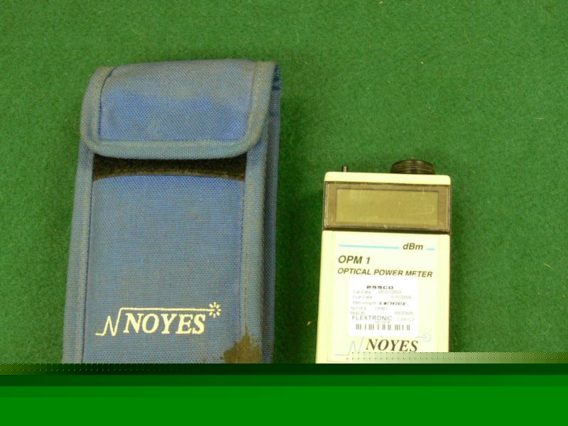 Noyes OPM1 optical fiber meter with protective case