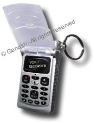 Cell phone shaped digital voice memo recorder cellular