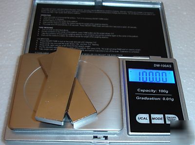 New 100 gram labratory scale digital grain balance set