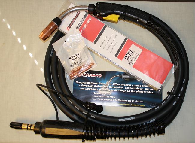 New bernard 400 amp gun assembly Q4015AE8EM miller 