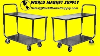 2 shelf stock / grocery / produce utility carts
