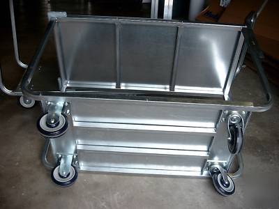 2 shelf stock / grocery / produce utility carts