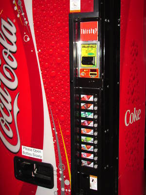 Coke dixie narco 501E soda machine coca-cola bottle/can