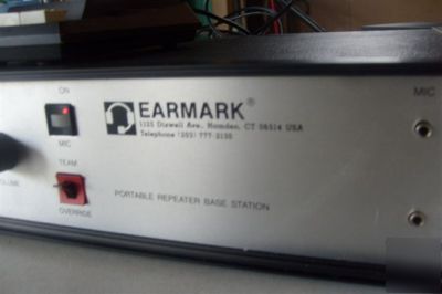 Earmark 2 way radio headsets belt paks & base station