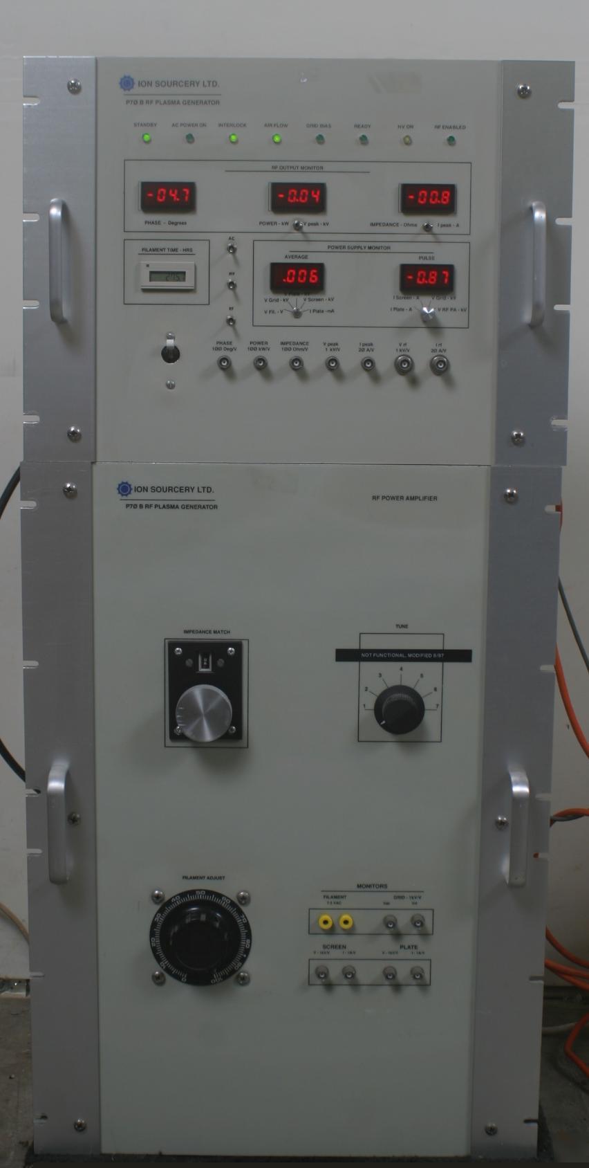 Ion scourcery P70 b rf plasma generator power amplifier