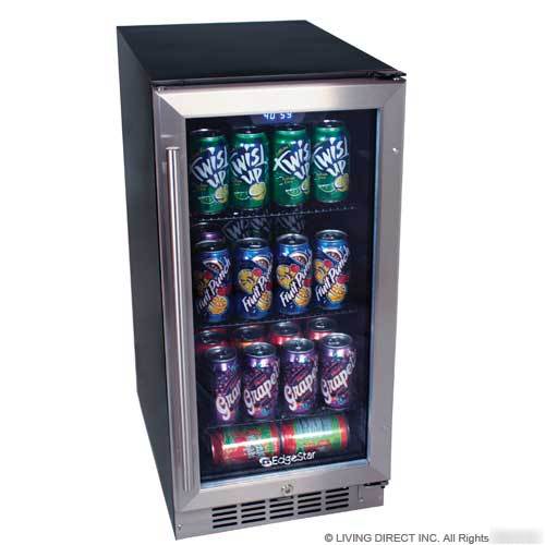 New 94 soda can built in beverage cooler refrigerator