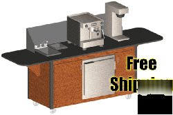 New complete 6' espresso cart package ** ** free shipping
