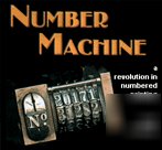 Number machine - print shop numbering software