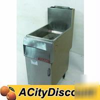 Used vulcan 35-40LB stainless gas deep fat food fryer