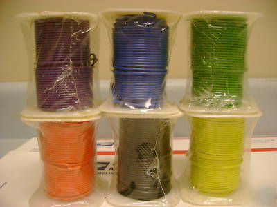 Belden 8522 18 awg, gauge pvc hookup wire striped 100FT