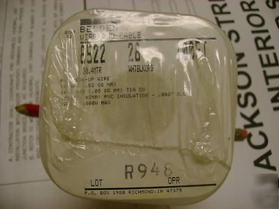Belden 8522 18 awg, gauge pvc hookup wire striped 100FT
