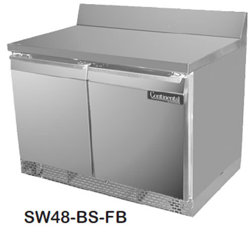 Continental SW72-bs-fb worktop refrigerator with 6