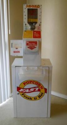 Fresh hot air popcorn vending machine