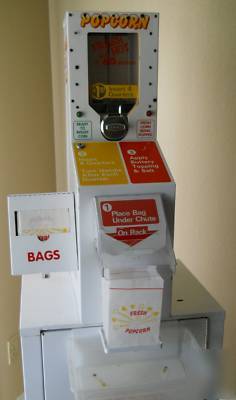 Fresh hot air popcorn vending machine