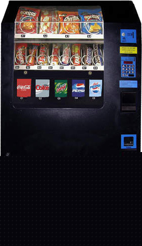 Vc-520 soda, can, bottle, snack, vending machine combo