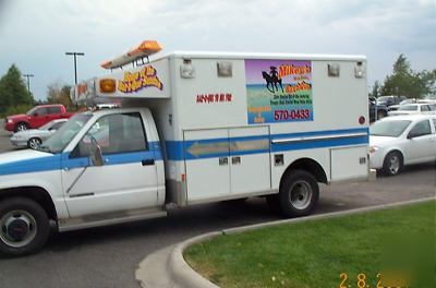 1991 gmc ambulance catering/mobile food unit