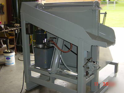 Custom hydraulic parts/ box/ bin/ tote/ drum dumper