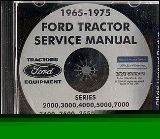 1965-1975 ford tractor 3000 4000 5000 shop manual cd