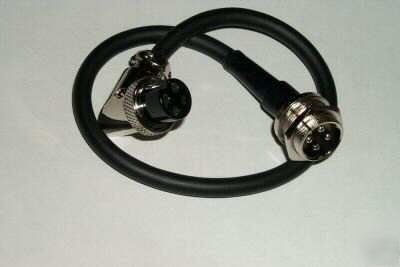 4 pin rt. angle mic extention for cobra galaxy connex 