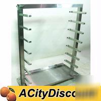 Mobile rotisserie bbq smoker spit stand -7 levels used