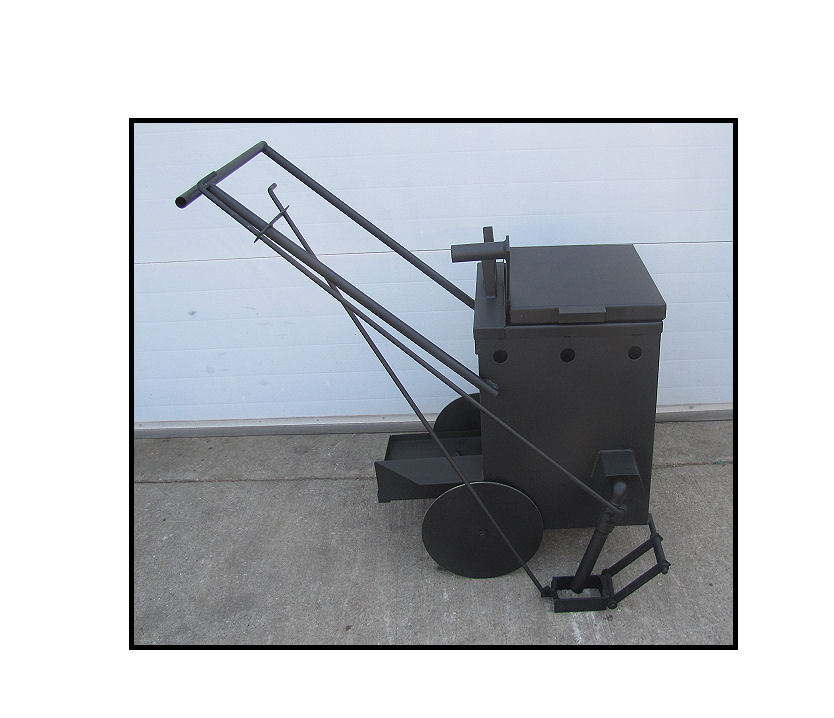 New asphalt crack sealcoating push melter 12 gal 