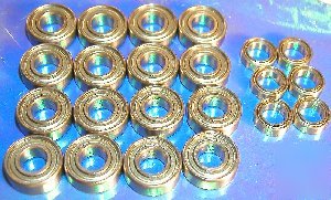 Rc sealed ball bearing set r/c (22) tamiya TA01 chassis