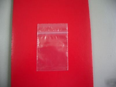 1000 ziplock recloseable ziploc plastic bags 1.5X2