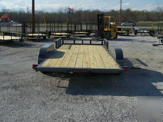 2010 rivercraft 16' flatbed with loading ramps