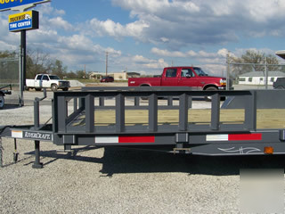 2010 rivercraft 16' flatbed with loading ramps