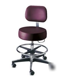 Brewer century pneumatic exam stool w/ backrest