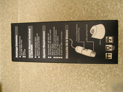Dino-lite am-311 digital usb microscope; adj focus/mag