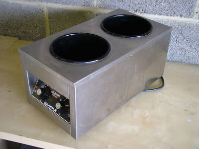 Lockhart 2 pot dry bain marie food warmer display soup