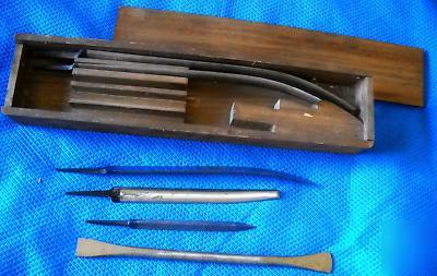 Mound metal scraping tools wwi machinists barnacles 