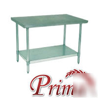 New stainless steel kitchen prep work table 30 x 36 nsf